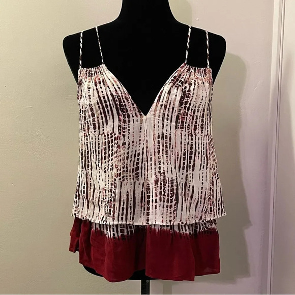 ANTHROPOLOGIE NWOT Olivia Layered Cami in Neutral Motif - Picture 5 of 11